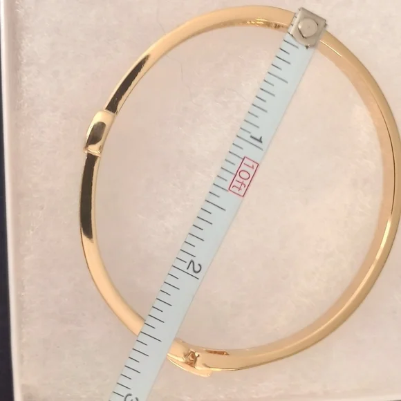 18K Gold Plated Crystal Belt Bangle Gold Swarovski Crystal Belt Bangle Bracelet - Picture 12 of 17